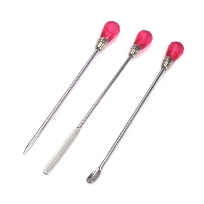 

8Pcs Silicone Resin Tools Set Stirring Needle Spoon Plier Tweezer Jewelry Making