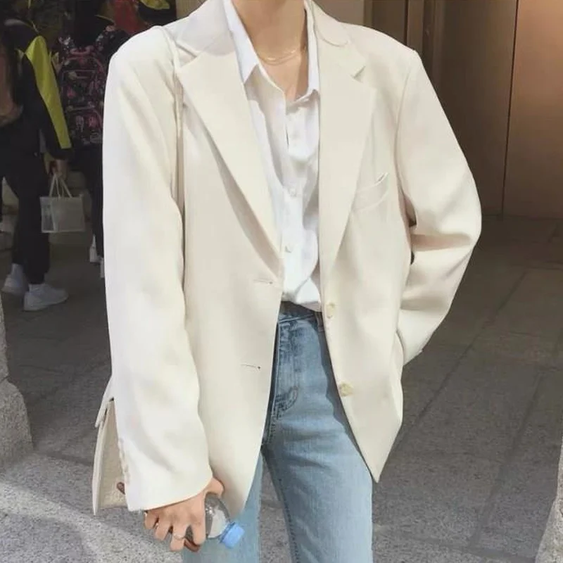 NEW Women Outwear Solid Single Breasted Pockets Spring Harajuku Stylish Simple Ins Female Breathable Long Leisure All-mat
NEW Women Outwear Solid Single Breasted Pockets Spring Harajuku Stylish Simple Ins Female Breathable Long Leisure All-mat