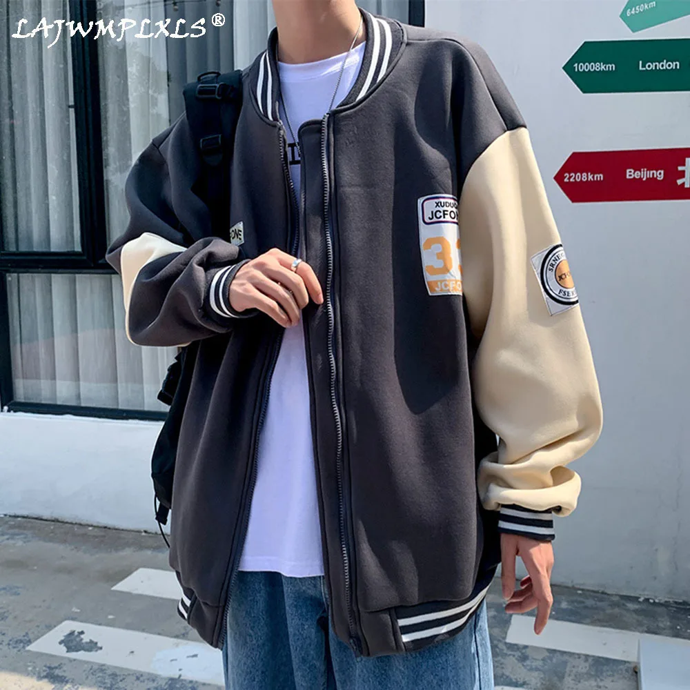 Autumn Winter Hip Hop College Jackets Mens Letters Embroidery Patchwork Harajuku Varsity Jacket Women Baseball Coats Unisex 2021
Autumn Winter Hip Hop College Jackets Mens Letters Embroidery Patchwork Harajuku Varsity Jacket Women Baseball Coats Unisex 2021