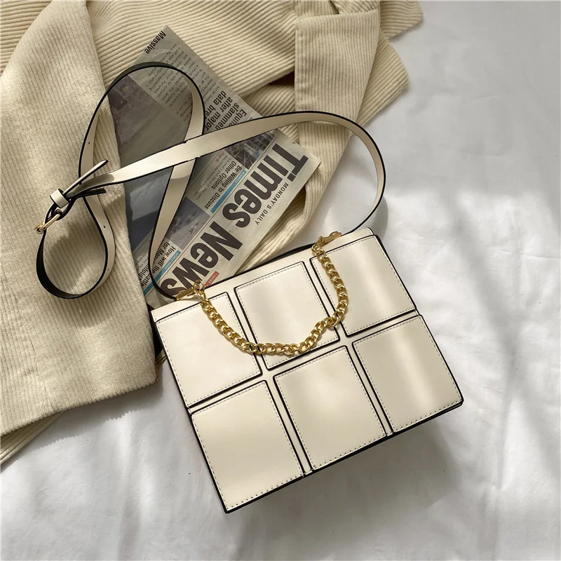 Fashion Women Lattice Pattern Shoulder Crossbody Bag Portable PU Leather Design Handbag Purse Chain Daily Trend Messenger Totes
Fashion Women Lattice Pattern Shoulder Crossbody Bag Portable PU Leather Design Handbag Purse Chain Daily Trend Messenger Totes