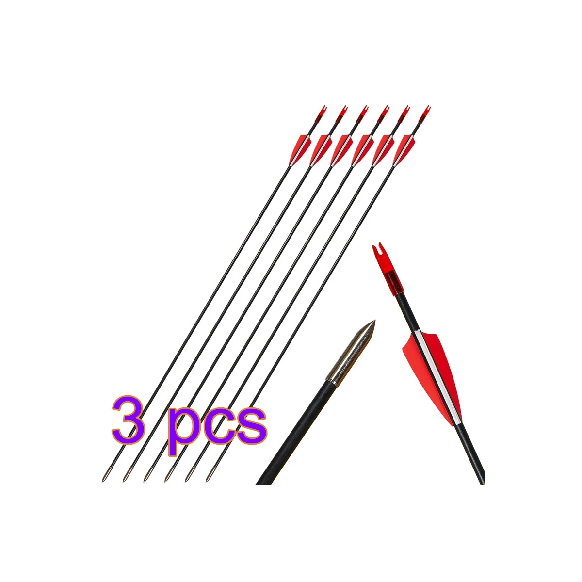 18Pcs Mixed Carbon Arrow Target Training Arrow Outdoor Archery Practicing Supply
18Pcs Mixed Carbon Arrow Target Training Arrow Outdoor Archery Practicing Supply