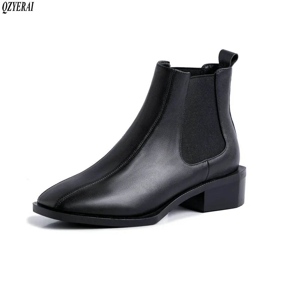 QZYERAI New style Genuine leather Fashion boots Women's boots Autumn and winter boots cowhide Women's shoes
QZYERAI New style Genuine leather Fashion boots Women's boots Autumn and winter boots cowhide Women's shoes