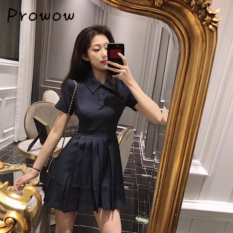 Kawaii Plus Size Short Sleeved Navy Dress New Summer Pleated Short Dresses Slim High Waist Fashion Casual Dress for Women 2021
Kawaii Plus Size Short Sleeved Navy Dress New Summer Pleated Short Dresses Slim High Waist Fashion Casual Dress for Women 2021