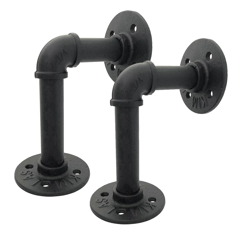 2Pcs Wall Mounted Iron Pipe Shelf Bracket Floating Shelf Holder Home Industrial Style C44
2Pcs Wall Mounted Iron Pipe Shelf Bracket Floating Shelf Holder Home Industrial Style C44