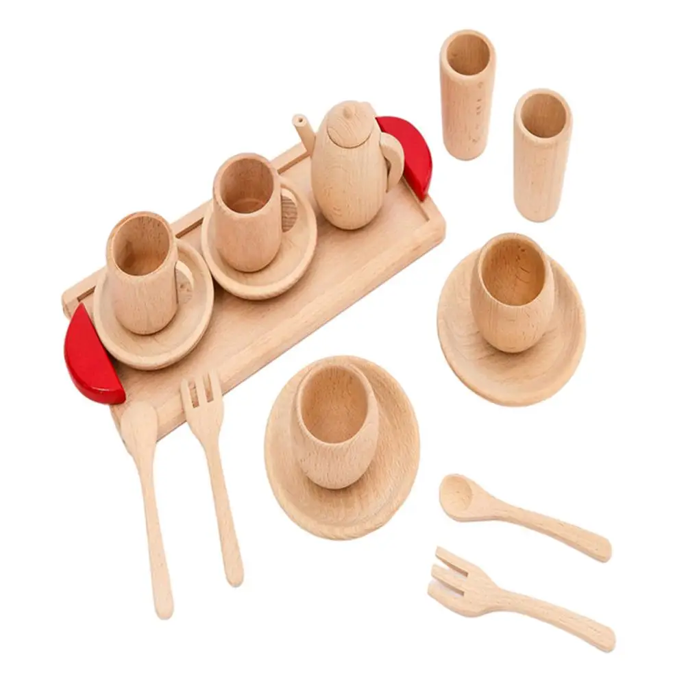 16Pcs Kids Tea Set Natural Wooden Tea Party Set Funny Kitchen Playset Pretend Game With Smooth Edges For Little Girls Kids Bir
16Pcs Kids Tea Set Natural Wooden Tea Party Set Funny Kitchen Playset Pretend Game With Smooth Edges For Little Girls Kids Bir