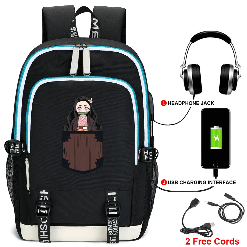 Anime Demon Slaver Kimetsu no Yaiba Cosplay Backpack USB Rechargeable School Backpack Kamado Nezuko Printed Daily Computer Bag
Anime Demon Slaver Kimetsu no Yaiba Cosplay Backpack USB Rechargeable School Backpack Kamado Nezuko Printed Daily Computer Bag