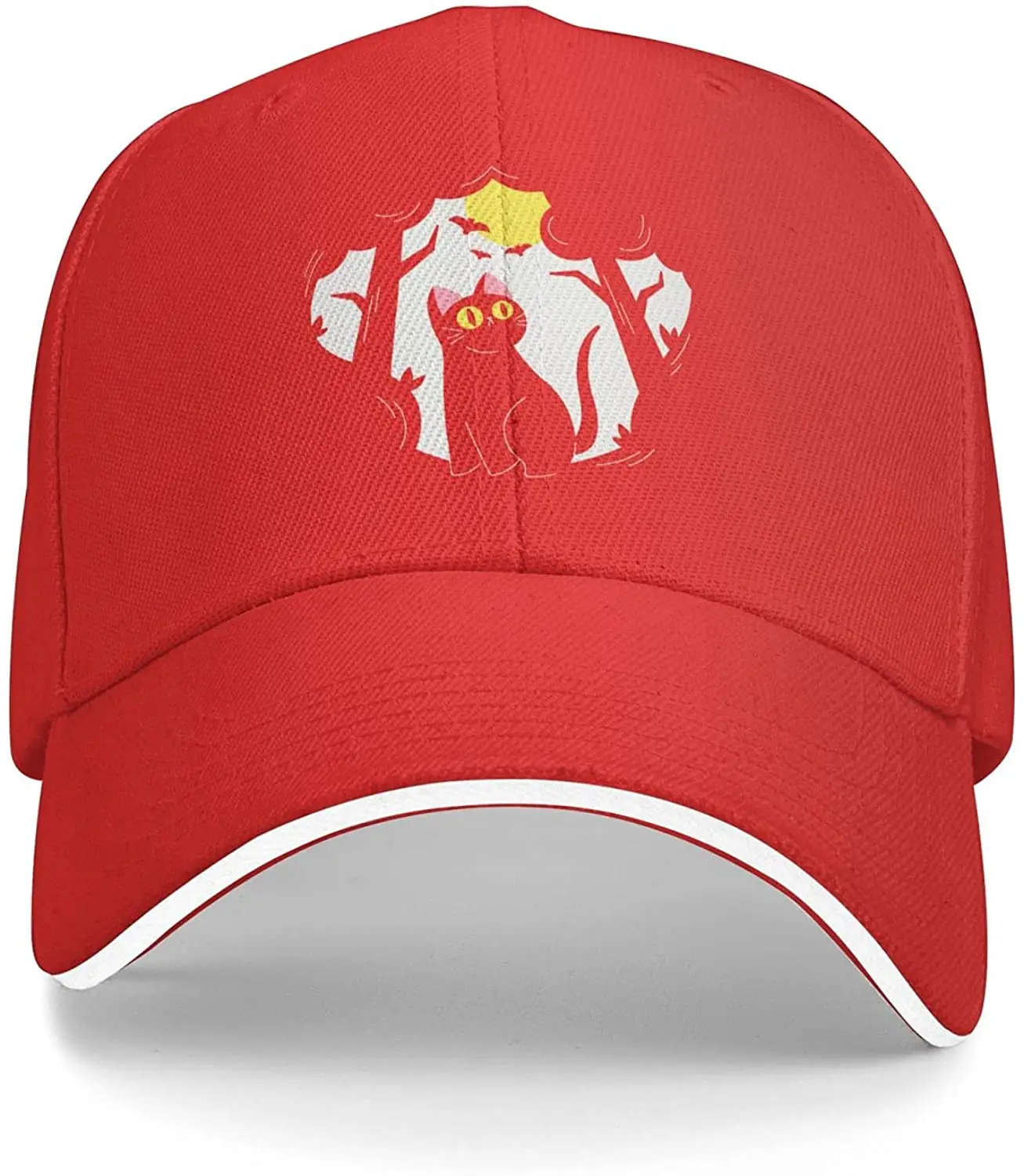 Cute Halloween Black Cat Unisex Adult Baseball Caps Women Men's Adjustable Sandwich Cap Casquette Hats
Cute Halloween Black Cat Unisex Adult Baseball Caps Women Men's Adjustable Sandwich Cap Casquette Hats