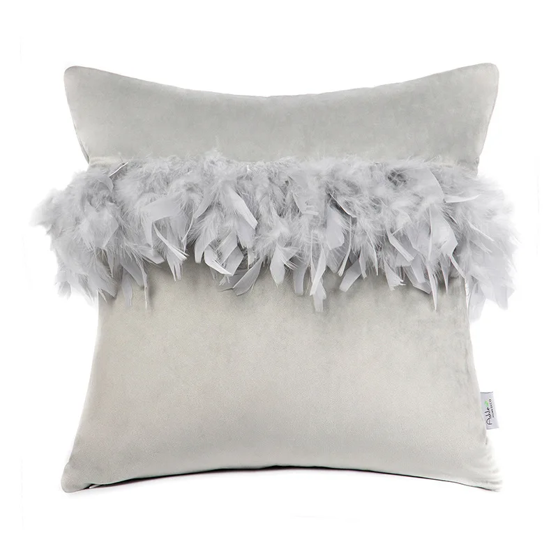 Beige Gray Pink Pillow Cover with Feather Home Decor Velvet Cushion Cover Decoration Pompom Throw Pillowcase Pillowsham 45x45CM
Beige Gray Pink Pillow Cover with Feather Home Decor Velvet Cushion Cover Decoration Pompom Throw Pillowcase Pillowsham 45x45CM