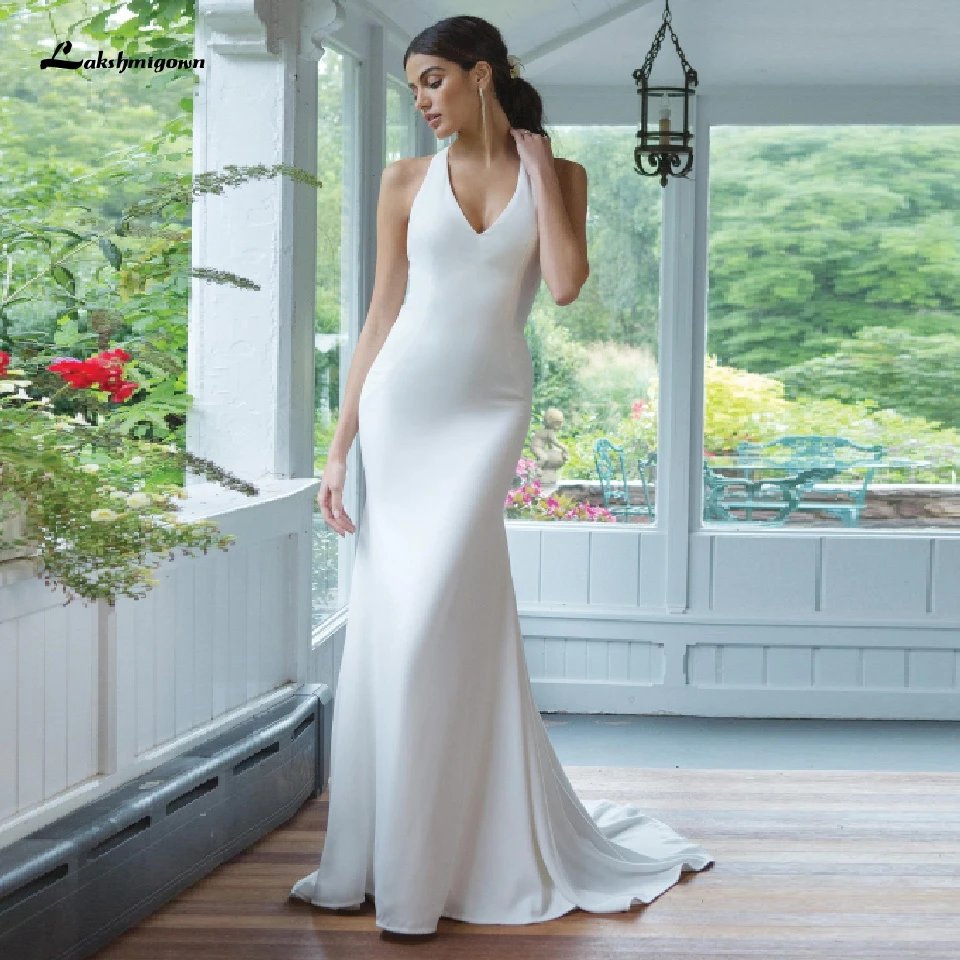 Lashmigown Chic Bridal White Mermaid Wedding Dress 2021Robe Longue Night Dress Women Boho Satin Wedding Gowns Criss-Cross Back
Lashmigown Chic Bridal White Mermaid Wedding Dress 2021Robe Longue Night Dress Women Boho Satin Wedding Gowns Criss-Cross Back
