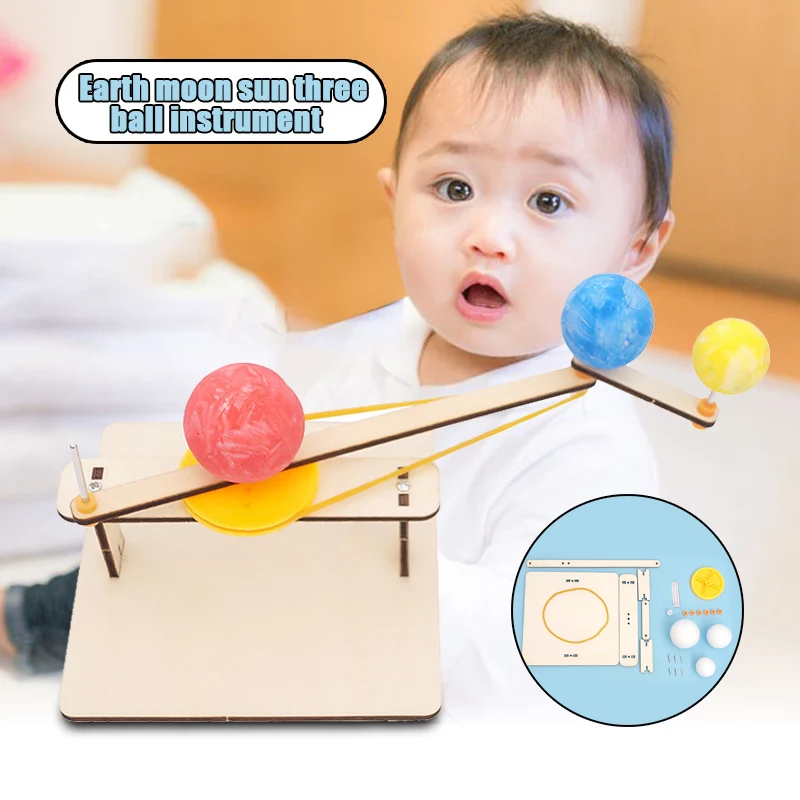 DIY Earth Moon Sun Toy Wooden Assembly Physical Science Experiment Educational Toy AN88
DIY Earth Moon Sun Toy Wooden Assembly Physical Science Experiment Educational Toy AN88