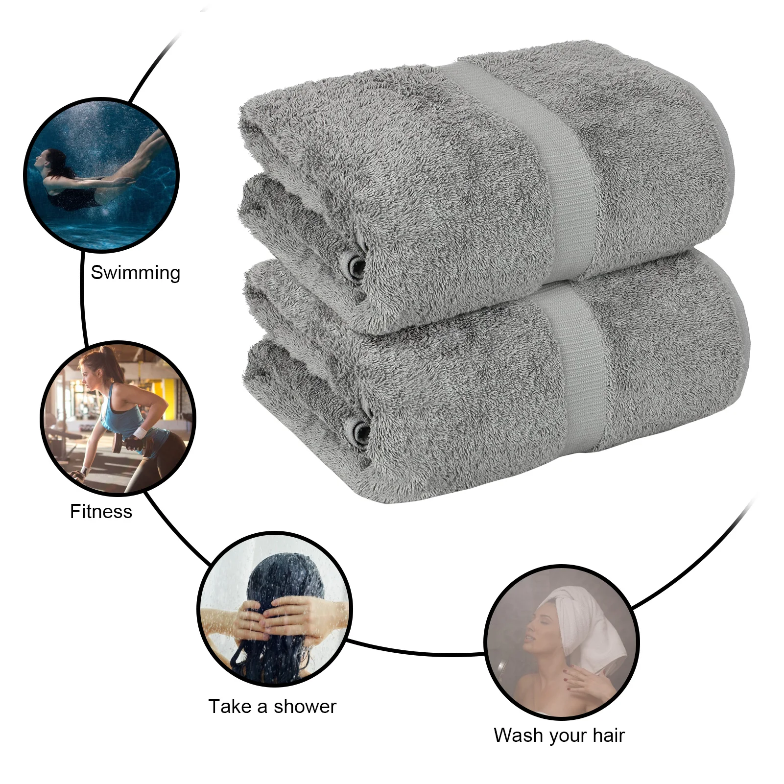 2pcs Pure Cotton Super Absorbent Large Towel Face/Bath Towel Thick Soft Bathroom Towels Comfortable Beach Towels 17 Colors
2pcs Pure Cotton Super Absorbent Large Towel Face/Bath Towel Thick Soft Bathroom Towels Comfortable Beach Towels 17 Colors