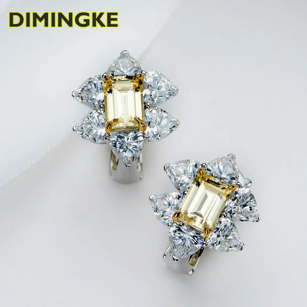 DIMINGKE 1CT Yellow Diamond Super Flash Bee Earrings S925 Sterling Silver 18K Gold Jewelry Wedding Party Birthday Woman Gift
DIMINGKE 1CT Yellow Diamond Super Flash Bee Earrings S925 Sterling Silver 18K Gold Jewelry Wedding Party Birthday Woman Gift