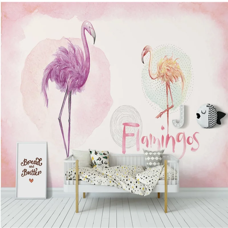 Фотообои на заказ Розовые Детские Мультяшные акварельные Фламинго Цветы и птицы Фотообои
Фотообои на заказ Розовые Детские Мультяшные акварельные Фламинго Цветы и птицы Фотообои