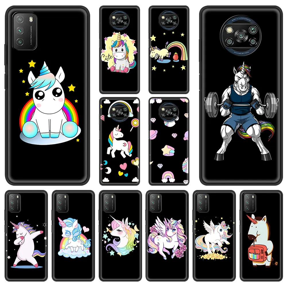 Cute Unicorn On Rainbow Case For Xiaomi Mi Poco X3 NFC M3 Pro Note 10 Lite 11 10T Pro 5G 9T Silicone Phone Coque Black Cover
Cute Unicorn On Rainbow Case For Xiaomi Mi Poco X3 NFC M3 Pro Note 10 Lite 11 10T Pro 5G 9T Silicone Phone Coque Black Cover