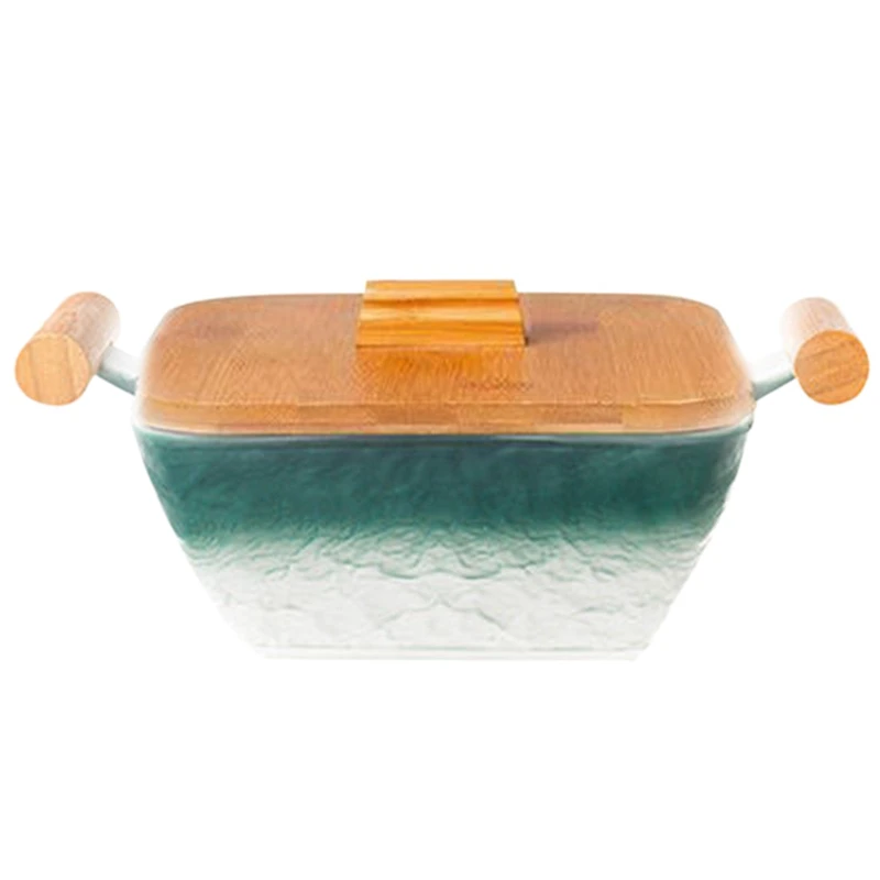 Bamboo Wood Double Ear Anti-Scalding Soup Bowl 1100 ML Ceramic Bowl Noodle Bowl Salad Bowl with Wooden Lid
Bamboo Wood Double Ear Anti-Scalding Soup Bowl 1100 ML Ceramic Bowl Noodle Bowl Salad Bowl with Wooden Lid