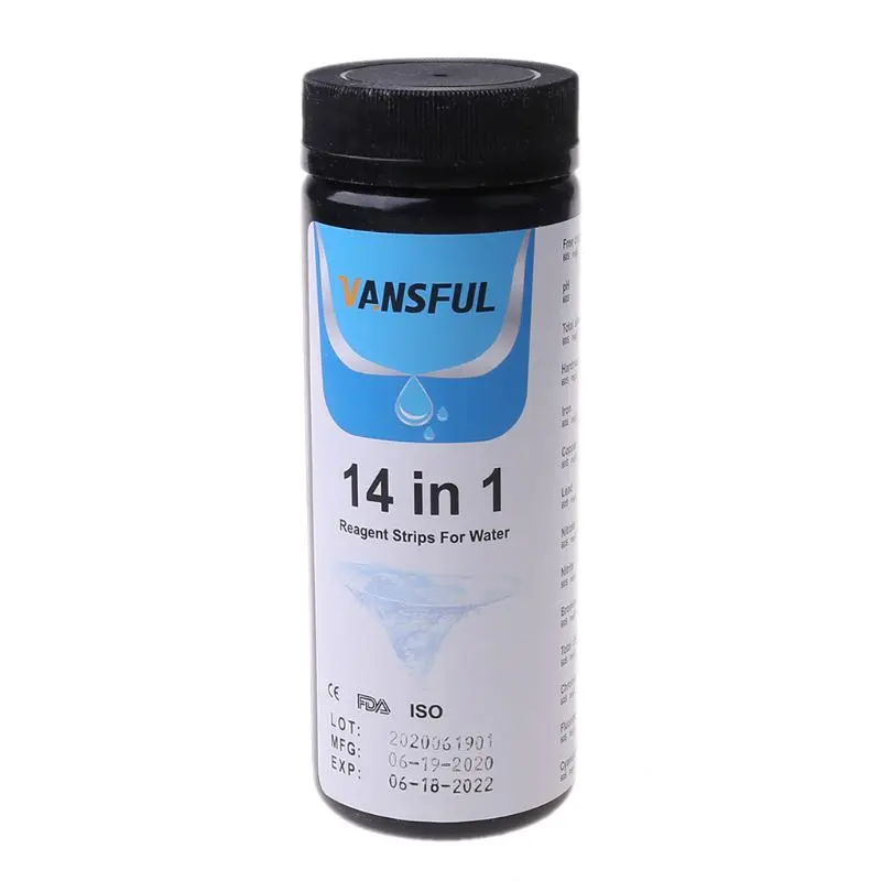 50pcs 14 in 1 Test Strips for Swimming Pool Spa Hot Tub Alkalinity PH Water Hardness Nitrate
50pcs 14 in 1 Test Strips for Swimming Pool Spa Hot Tub Alkalinity PH Water Hardness Nitrate