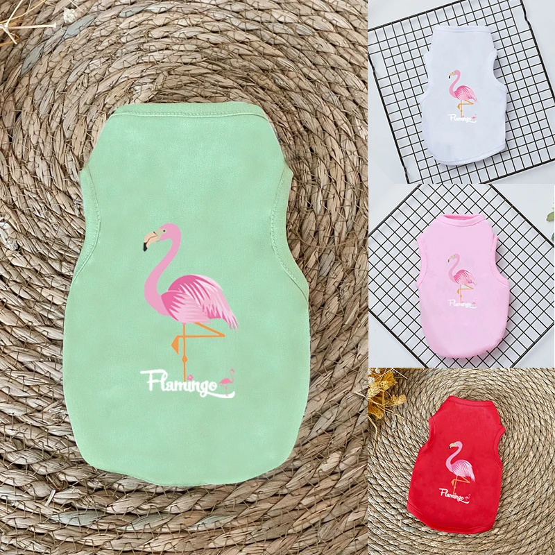 Flamingo Print Funny Dog Shirt Sleeveless Cat T-shirt Puppy Dog Accessory Comfortable Summer Clothes Pet Vest Dog Clothes 2020
Flamingo Print Funny Dog Shirt Sleeveless Cat T-shirt Puppy Dog Accessory Comfortable Summer Clothes Pet Vest Dog Clothes 2020