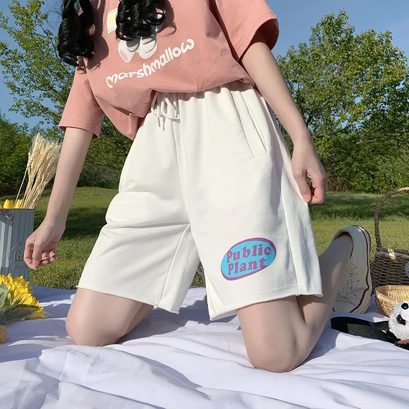 Women Shorts Pant 2021 Summer Girls Letter Print Loose Casual Slimming Elastic Waist Sweatpants Trousers All-match Quarter pants
Women Shorts Pant 2021 Summer Girls Letter Print Loose Casual Slimming Elastic Waist Sweatpants Trousers All-match Quarter pants