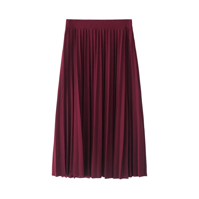 Spring and Autumn New Fashion Women's High Waist Pleated Solid Color Half Length Elastic Skirt Promotions Lady Black Pink
Spring and Autumn New Fashion Women's High Waist Pleated Solid Color Half Length Elastic Skirt Promotions Lady Black Pink
