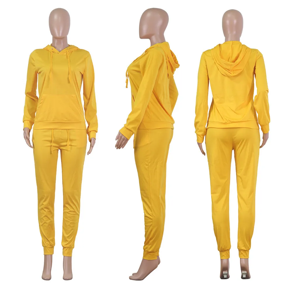 Casual Two Piece Set Tracksuit for Women Spring Fall Long Sleeve Hooded Sweatshirt Top Pants Sweat Suits Fitness Jogging Femme
Casual Two Piece Set Tracksuit for Women Spring Fall Long Sleeve Hooded Sweatshirt Top Pants Sweat Suits Fitness Jogging Femme