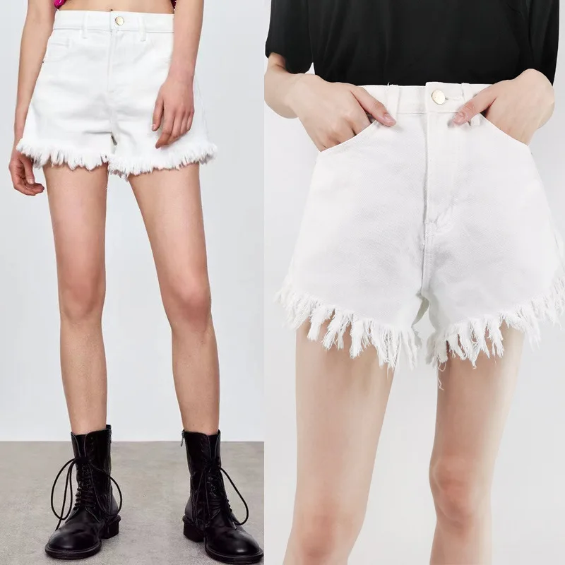 Женские джинсовые шорты с бахромой, классические брендовые Роскошные Дизайнерские повседневные универсальные белые шорты с высокой талие...
Женские джинсовые шорты с бахромой, классические брендовые Роскошные Дизайнерские повседневные универсальные белые шорты с высокой талие...