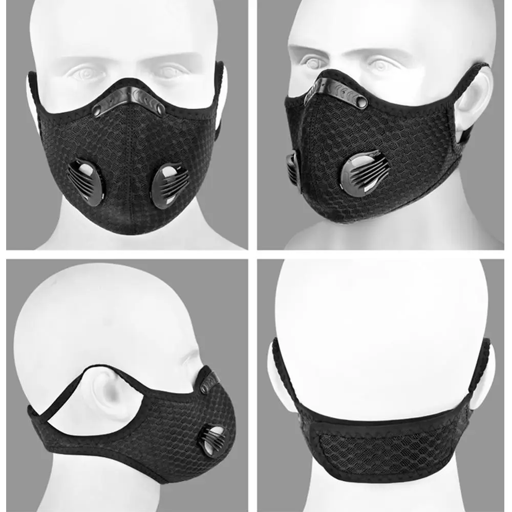PM2.5 Face Mask Anti-Dust Reusable Face Mask Cycling Facemasks Shield Double Valves Breathable Masks Anti Pollution Bike Mask
PM2.5 Face Mask Anti-Dust Reusable Face Mask Cycling Facemasks Shield Double Valves Breathable Masks Anti Pollution Bike Mask
