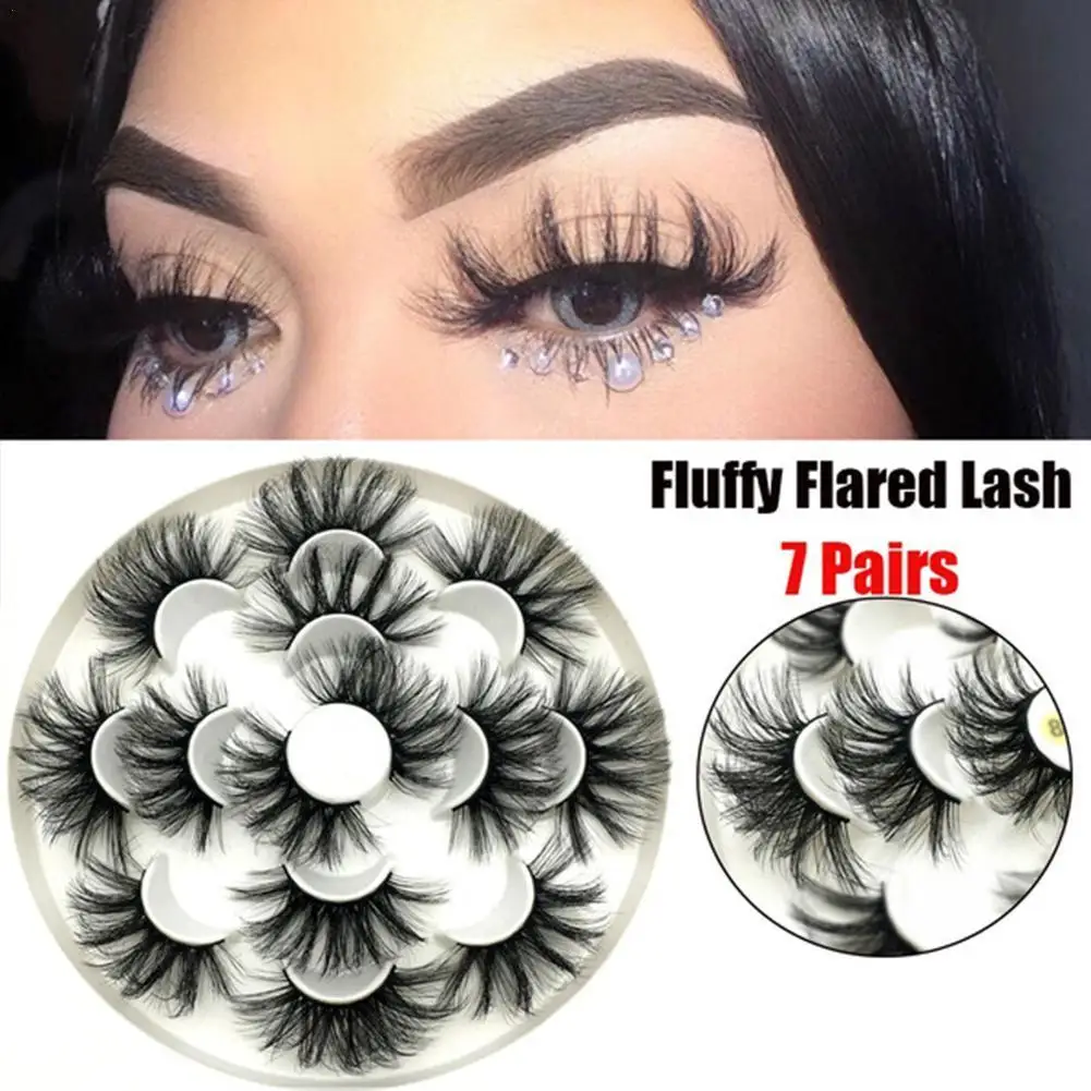 7 Pairs 3D Imitation Mink Hair False Eyelashes Soft Full Strip Lashes Handmade No Cruelty Eyelashes Extension Makeup Tool
7 Pairs 3D Imitation Mink Hair False Eyelashes Soft Full Strip Lashes Handmade No Cruelty Eyelashes Extension Makeup Tool