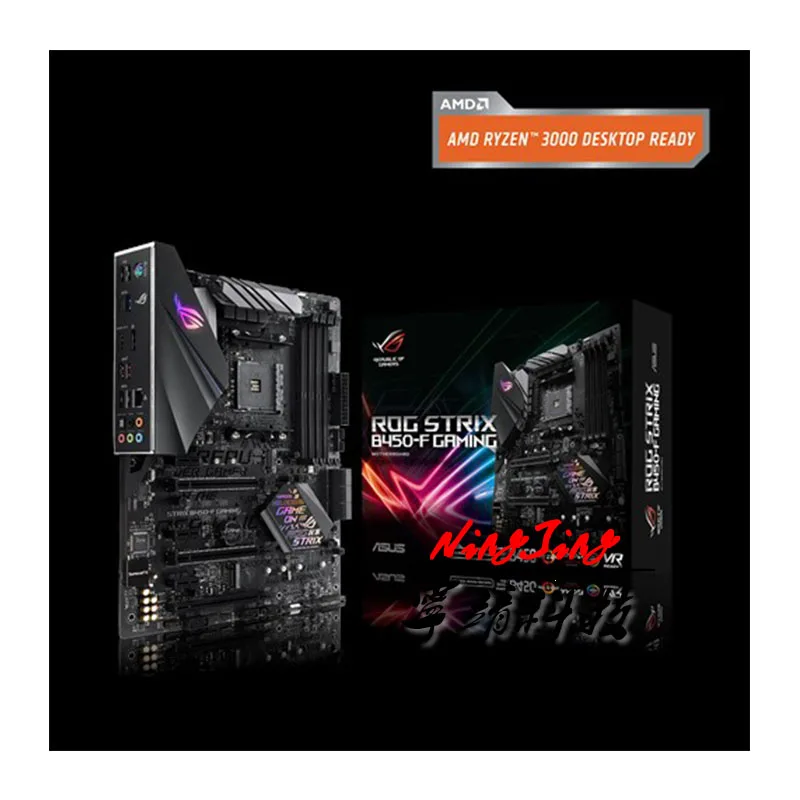 ASUS ROG STRIX B450 F GAMING B450M ATX AMD DDR4 3200 МГц SATA 6 Гбит/с NVMe M.2 поддержка R3 R5 R7 R9 настольный