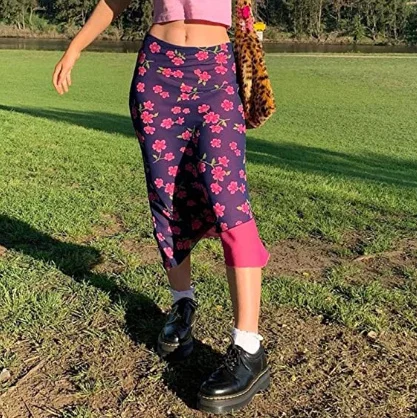 Женская шифоновая юбка-карандаш Gaono, розовая Двухслойная юбка средней длины с цветочным принтом, с заниженной талией, Y2K, 2000
Женская шифоновая юбка-карандаш Gaono, розовая Двухслойная юбка средней длины с цветочным принтом, с заниженной талией, Y2K, 2000