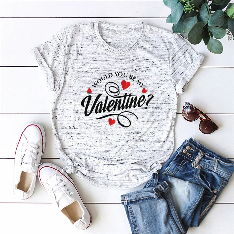 S-5XL Plus Size TShirt Women New Heart Letter Print Shirts 100%Cotton Women T-shirts Short Sleeve Tops Summer Graphic Tee
S-5XL Plus Size TShirt Women New Heart Letter Print Shirts 100%Cotton Women T-shirts Short Sleeve Tops Summer Graphic Tee