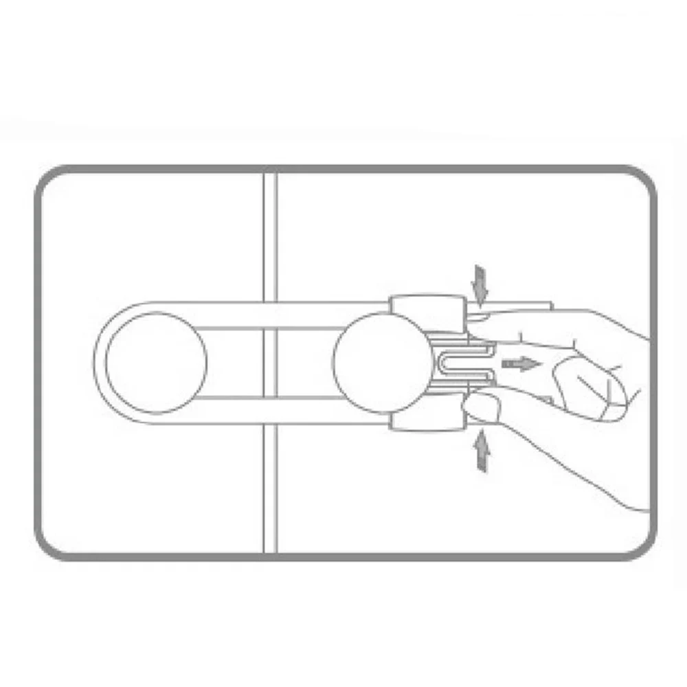 1Pc Sliding Cabinet Locks U-Shaped Cupboard Lock Latch For Doors Knobs and Handles White