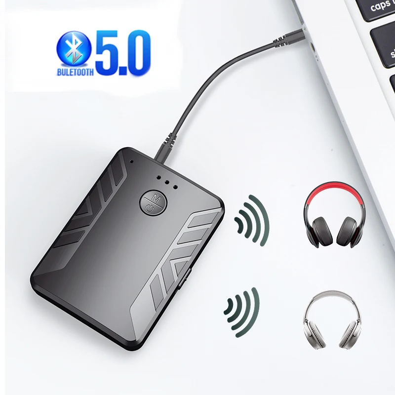 Wireless Bluetooth 5.0 Adapter Audio Transmitter Receiver Bluetooth Dongle Double Sound Track Tools For Car PC TV Headphones
Wireless Bluetooth 5.0 Adapter Audio Transmitter Receiver Bluetooth Dongle Double Sound Track Tools For Car PC TV Headphones