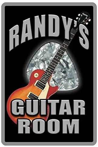 Tin Sign Metal Sign Wall Decor, Personalized Guitar Room Sign Durable Aluminum No Rust Custom Sign - 8 X 12 Inch Made in USA
Tin Sign Metal Sign Wall Decor, Personalized Guitar Room Sign Durable Aluminum No Rust Custom Sign - 8 X 12 Inch Made in USA