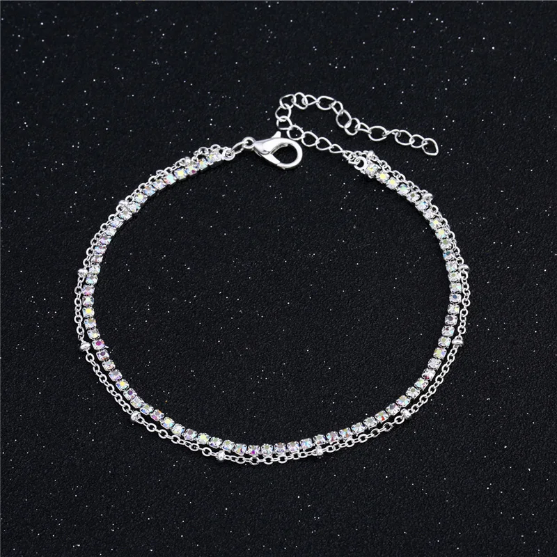 Beautiful Silver Color Crystal Anklet Bracelet Link Chain Anklet Barefoot Jewelry Sexy Woman Foot Bracelet
Beautiful Silver Color Crystal Anklet Bracelet Link Chain Anklet Barefoot Jewelry Sexy Woman Foot Bracelet