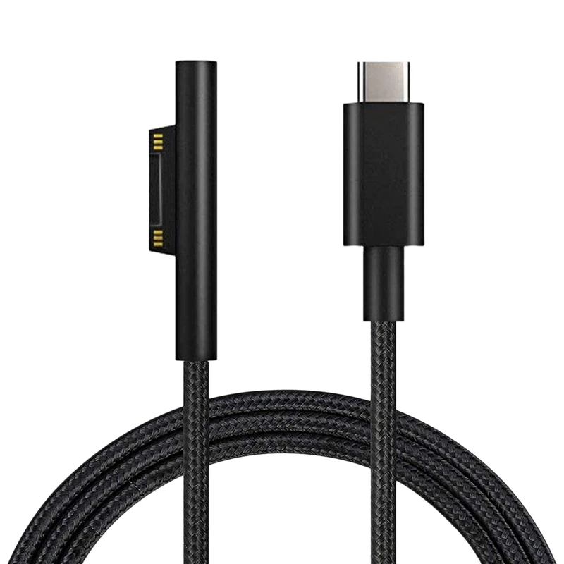Nylon Braided USB-C Charging Cable for Surface Pro 6/5/4/3 Surface Laptop 1.5 M 45W 15V PD Power Supply Cable
Nylon Braided USB-C Charging Cable for Surface Pro 6/5/4/3 Surface Laptop 1.5 M 45W 15V PD Power Supply Cable