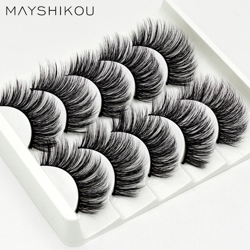 MAYSHIKOU 3D 5 Pairs False Eyelashes Soft Long-Natural Hair Thick Style Extension-lashes
MAYSHIKOU 3D 5 Pairs False Eyelashes Soft Long-Natural Hair Thick Style Extension-lashes