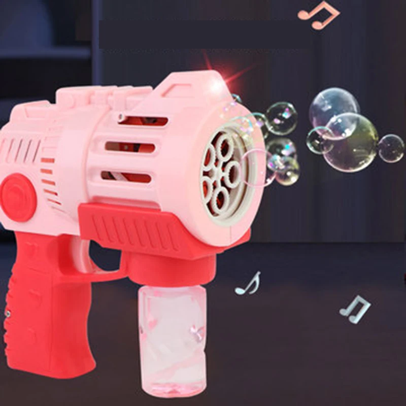 Summer Funny Magic Bubble Blower Machine Automatic Five-hole Bubble Gun With Light And Music Electric Bubble Outerdoor Toys
Summer Funny Magic Bubble Blower Machine Automatic Five-hole Bubble Gun With Light And Music Electric Bubble Outerdoor Toys