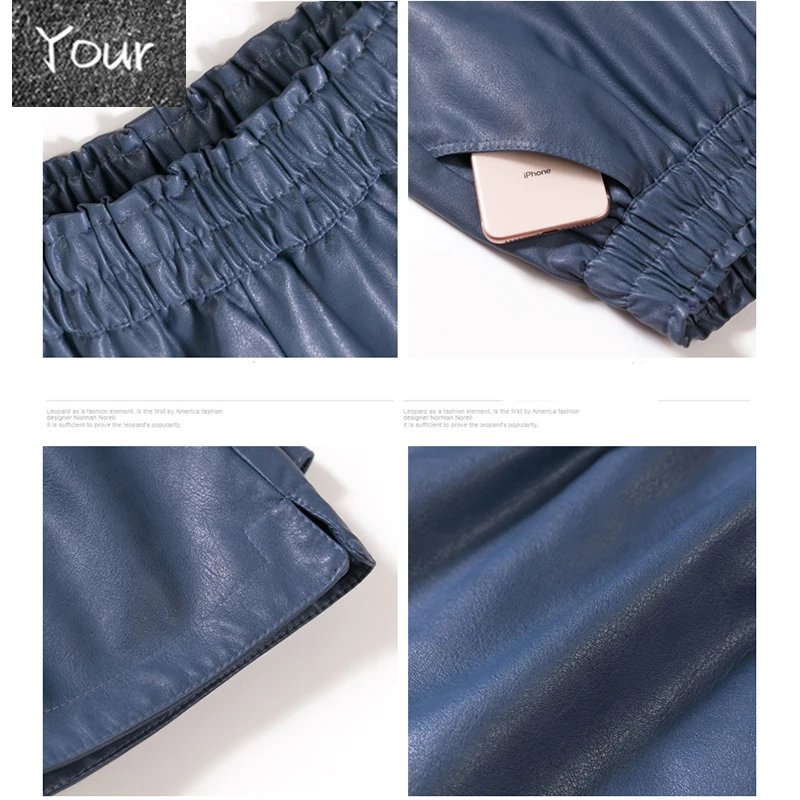 Elastic High Waist Wide Leg Biker Shorts Autumn PU Leather Shorts Women Plus Size Femme Casual Ladies Shorts Black
Elastic High Waist Wide Leg Biker Shorts Autumn PU Leather Shorts Women Plus Size Femme Casual Ladies Shorts Black