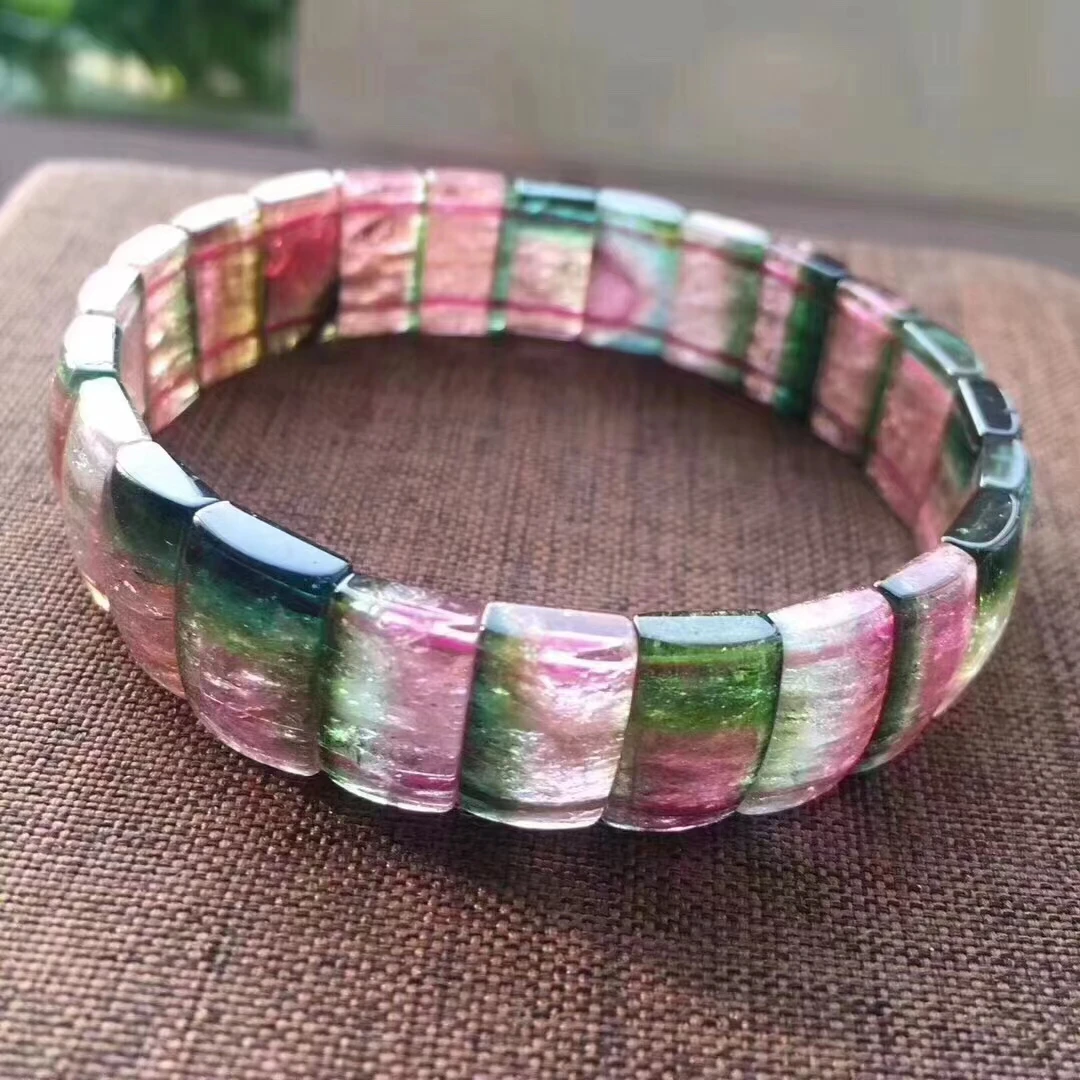 Natural Colorful Tourmaline Watermelon Bracelet Bangle 12.8*8mm Clear Rectangle Beads Women Men Fashion Tourmaline AAAAAA
Natural Colorful Tourmaline Watermelon Bracelet Bangle 12.8*8mm Clear Rectangle Beads Women Men Fashion Tourmaline AAAAAA