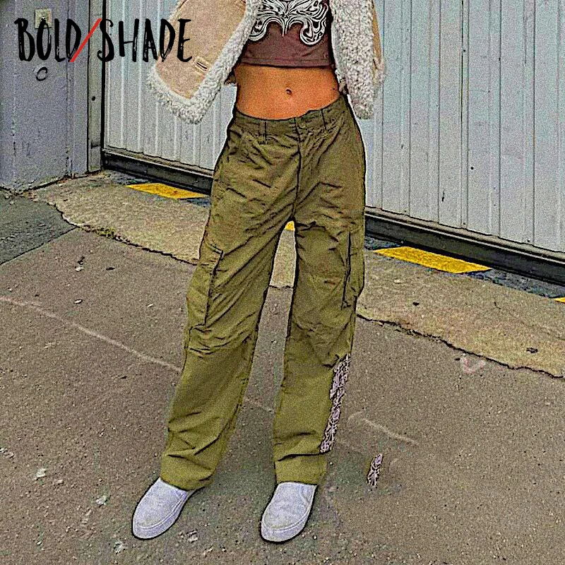 Bold Shade Streetwear 90s Style Trousers High Waist Graphic Print Grunge Fashion Pants Vintage Urbano Women Straight Pants 2022
Bold Shade Streetwear 90s Style Trousers High Waist Graphic Print Grunge Fashion Pants Vintage Urbano Women Straight Pants 2022