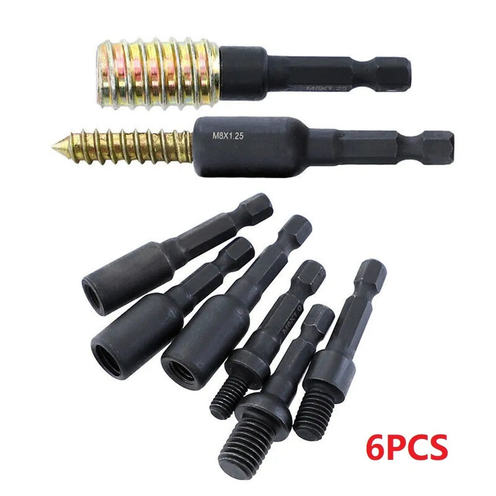 6Pcs M6 M8 M10 Cr-Mo Self-Tapping Socket Adapter Set For Insert Nuts Or Hanger Bolt Power Drill Tools 1/4'' Hex Shank Nut Socket
6Pcs M6 M8 M10 Cr-Mo Self-Tapping Socket Adapter Set For Insert Nuts Or Hanger Bolt Power Drill Tools 1/4'' Hex Shank Nut Socket