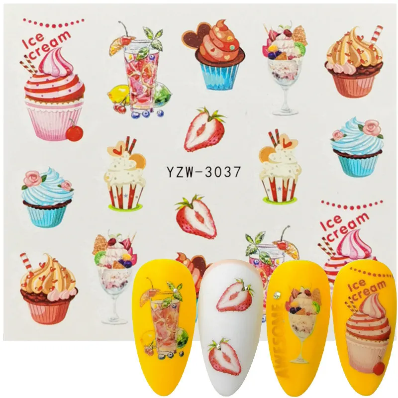 1 Sheet Sweets Ice Cream Summer Nail Sticker Mixed Colorful Fruit DIY Water Decals Nail Art Decorations Manicure Slider Tool
1 Sheet Sweets Ice Cream Summer Nail Sticker Mixed Colorful Fruit DIY Water Decals Nail Art Decorations Manicure Slider Tool