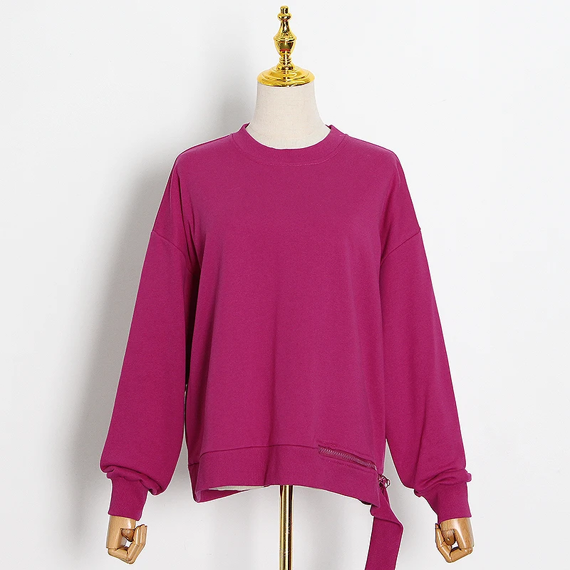 CHICEVER Asymmetric Hem Sweatshirt For Women O Neck Long Sleeve Casual Pullovers Knitting Sweatshirts Female 2020 Fall Clothing
CHICEVER Asymmetric Hem Sweatshirt For Women O Neck Long Sleeve Casual Pullovers Knitting Sweatshirts Female 2020 Fall Clothing