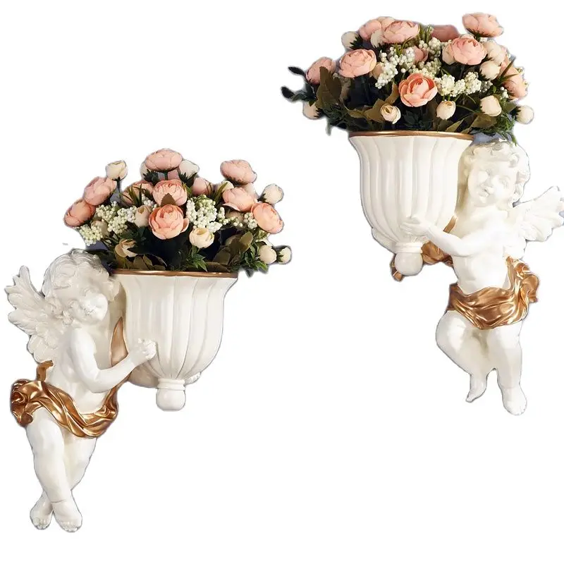 Nordic Creative Angel Resin Wall Hanging Vase Flower Pot Mdoern Luxury Art Large Vase Flowerpot Living Room Decoration Household
Nordic Creative Angel Resin Wall Hanging Vase Flower Pot Mdoern Luxury Art Large Vase Flowerpot Living Room Decoration Household