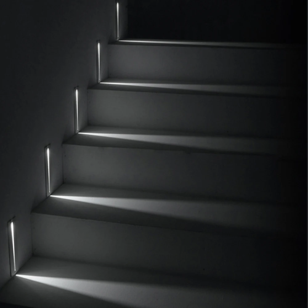 3W Recessed Indoor Stair Light Wall Lamp AC85-265V Step Decoration Hallway staircase Lamps Corner lights Dropshipping | Лампы и