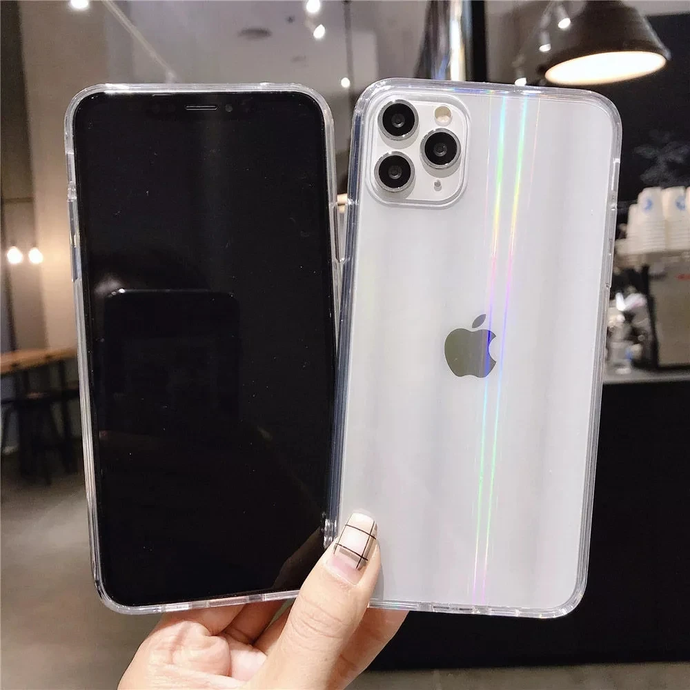 Gradient Rainbow Laser Phone Cases For iPhone 12 Pro Max 11 Pro Max XR X XS Max Transparent Soft Fundas Clear Acrylic Cover
Gradient Rainbow Laser Phone Cases For iPhone 12 Pro Max 11 Pro Max XR X XS Max Transparent Soft Fundas Clear Acrylic Cover