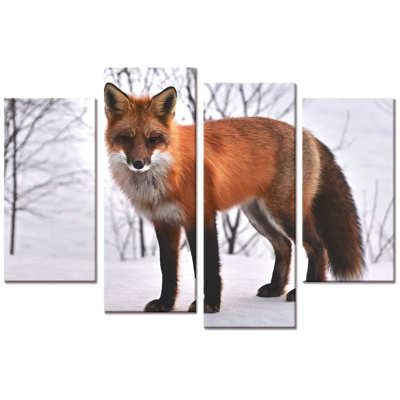 Animal Canvas Poster Wall Art Red Fox In Snowy Forest Print Picture Modern Classical Decorative Painting Room Decor
Animal Canvas Poster Wall Art Red Fox In Snowy Forest Print Picture Modern Classical Decorative Painting Room Decor