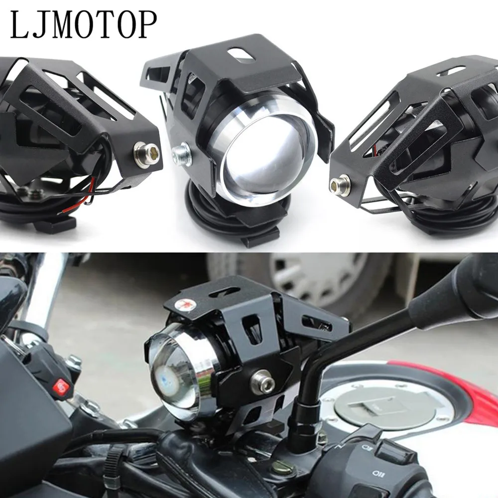 Motorcycle 12V LED Headlights Auxiliary Lamp U5 Spotlight Motorbike For Honda CRF1000L AFRICA TWIN CB 600F F600 R600F cb 400 919 |