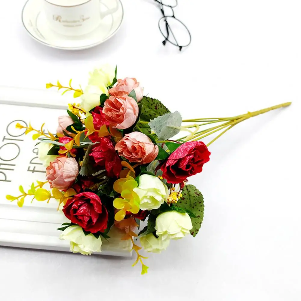 1pcs Artificial Flower Multi-use Bright-colored Faux Silk Flower Simulation Rose Display Desktop Decor Flower Arrangement Bonsai
1pcs Artificial Flower Multi-use Bright-colored Faux Silk Flower Simulation Rose Display Desktop Decor Flower Arrangement Bonsai