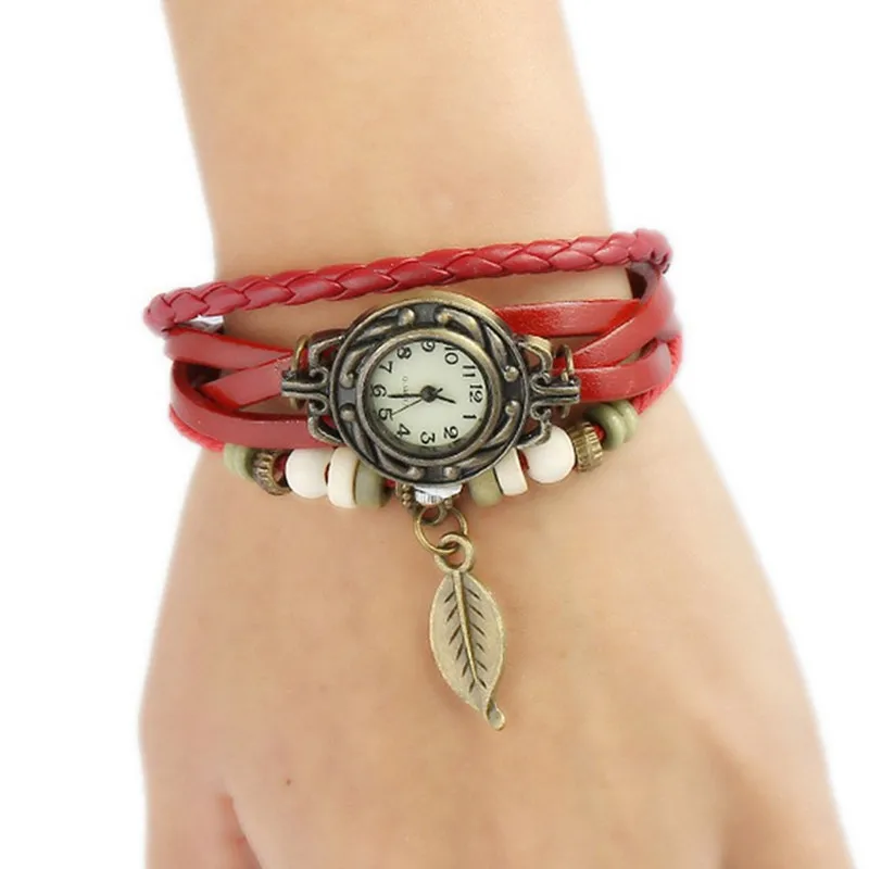 Popular hand woven fashion bracelet watch retro watch women's watch wholesale women's leather Beaded Watch luxury ladies watch
Popular hand woven fashion bracelet watch retro watch women's watch wholesale women's leather Beaded Watch luxury ladies watch